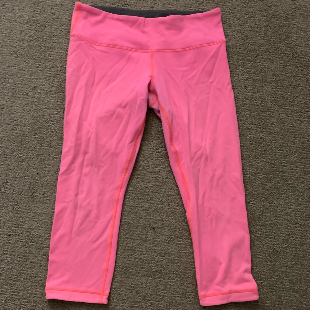 lululemon wunder under crops reversible size 8